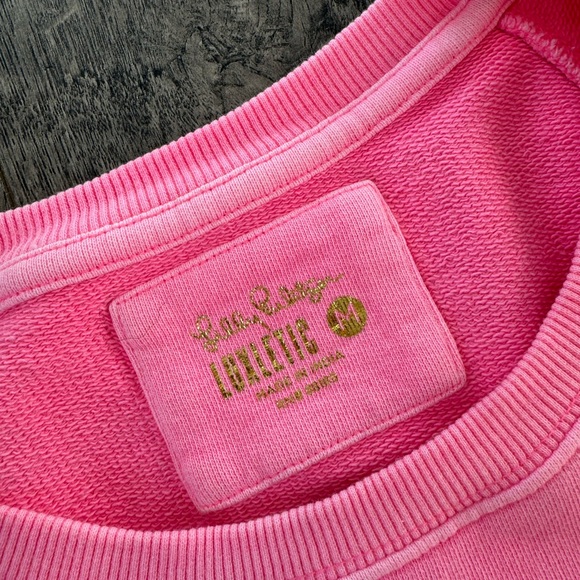 Lilly Pulitzer Beach Comber Pullover- Coral Sands - Picture 4 of 5